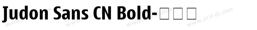 Judon Sans CN Bold字体转换